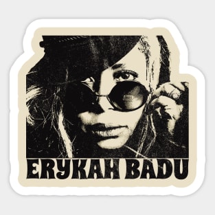 Erykah Badu retro vintage Sticker